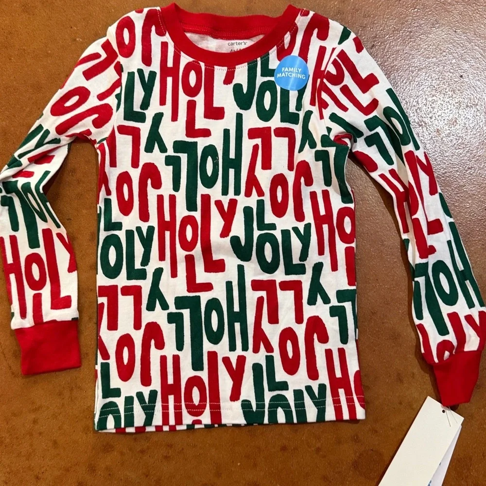 Carter's Jolly Red and Green Pajama Set